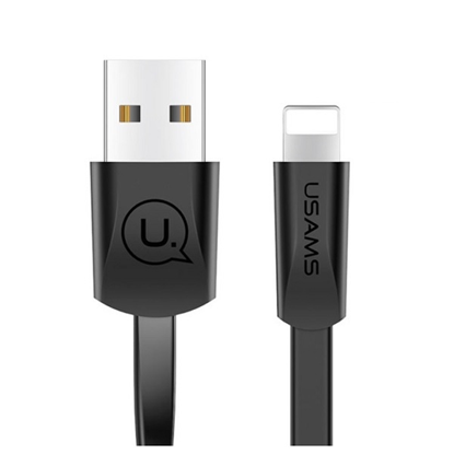 Picture of Kabel USB Usams USB-A - Lightning 1.2 m Czarny (SJ199IP01)