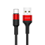 Attēls no Kabel USB Usams USB-A - USB-C 1.2 m Czarny (SJ221TC02)