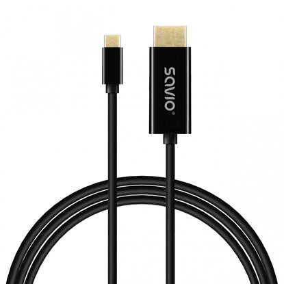 Attēls no Kabel USB-C do HDMI CL-190 30Hz, 1m plastik 