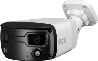 Attēls no Kamera IP BCS Kamera tubowa panoramiczna IP 4Mpx BCS-P-PIP2X4FCL3-Ai1, NightColor, WhiteLight, mikrofon, gonik