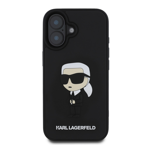 Picture of Karl Lagerfeld 3D Rubber Ikonik Case for iPhone 16 / Black
