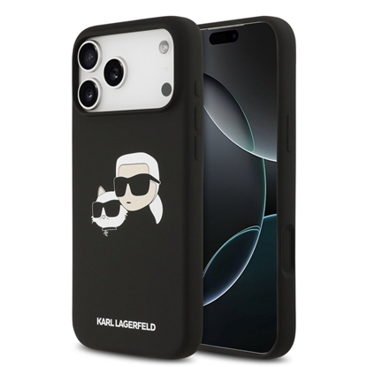 Изображение Karl Lagerfeld Liquid Silicone Double Heads MagSafe Case for Apple iPhone 17 Pro Max