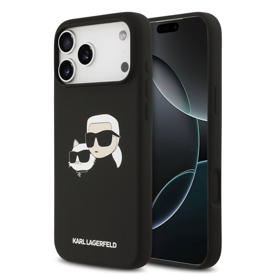 Изображение Karl Lagerfeld Liquid Silicone Double Heads MagSafe Case for Apple iPhone 17 Pro Max