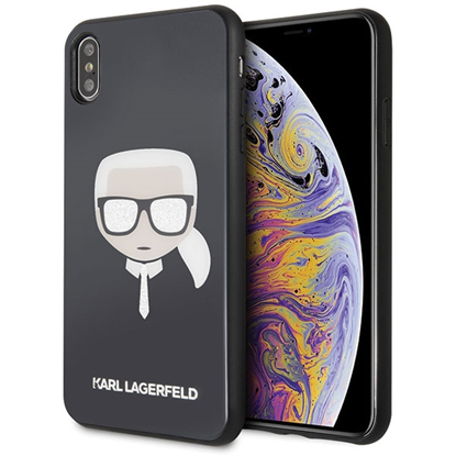 Attēls no Karl Lagerfeld KLHCI65DLHBK iPhone XsMax black Ico
