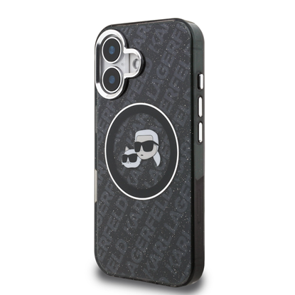Изображение Karl Lagerfeld IML K&CH Heads Repeated Logo MagSafe Case for Apple iPhone 16