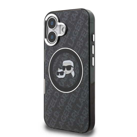 Изображение Karl Lagerfeld IML K&CH Heads Repeated Logo MagSafe Case for Apple iPhone 16