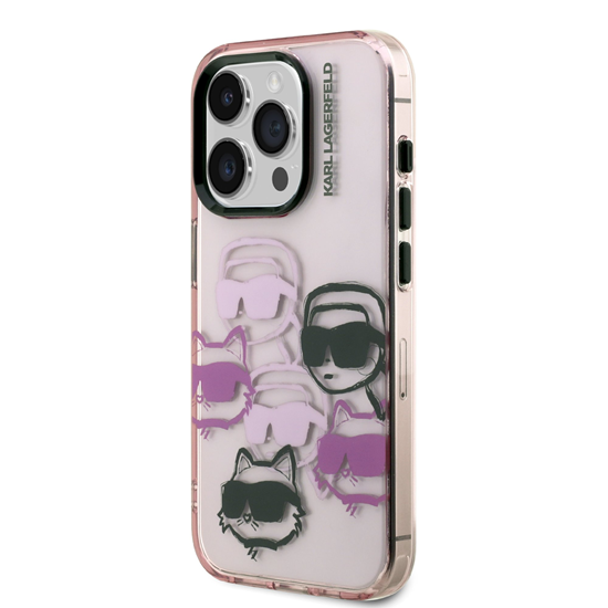 Изображение Karl Lagerfeld IML Multi K&CH Heads Case for Apple iPhone 15 Pro Max