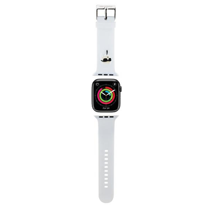 Изображение Karl Lagerfeld 3D Rubber Karl Head NFT Pasek do Apple Watch 38/40/41 mm (white)