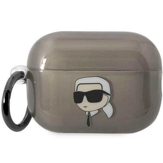 Picture of Karl Lagerfeld Karl Lagerfeld KKLAP2HNIKTCK Airpods Pro 2 cover black/black Ikonik Karl Lagerfeld