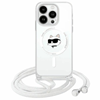Picture of Karl Lagerfeld Karl Lagerfeld KLHMP16SHCCHNT iPhone 16   6.1" hardcase transparent IML Choupette Head & Cord Magsafe