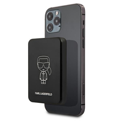 Attēls no Karl Lagerfeld Karl Lagerfeld Powerbank indukcyjny KLPBMSOIBK 3000mAh MagSafe