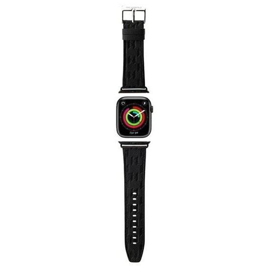 Изображение Karl Lagerfeld Karl Lagerfeld Saffiano Monogram strap for Apple Watch 38/40/41mm - black