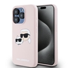 Изображение Karl Lagerfeld Karl Lagerfeld Silicone Karl&Choupette MagSafe case for iPhone 15 Pro Max - pink