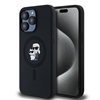 Picture of Karl Lagerfeld Karl Lagerfeld Silicone Karl&Choupette Ring MagSafe case for iPhone 15 Pro Max - black