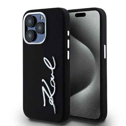 Attēls no Karl Lagerfeld Silicone Metal Script Logo case for
