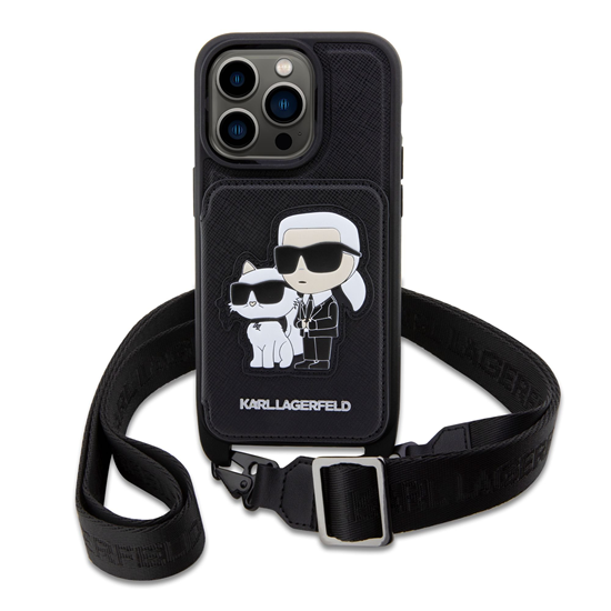 Picture of Karl Lagerfeld KLHCP14LCSAKCPMK Back Case for Apple iPhone 14 Pro