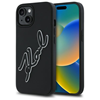 Picture of Karl Lagerfeld KLHCP15S3DRKSDLK iPhone 15 6.1" black/black hardcase 3D Rubber Signature