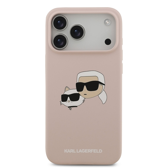 Изображение Karl Lagerfeld Liquid Silicone Double Heads MagSafe Case for Apple iPhone 17 Pro Max