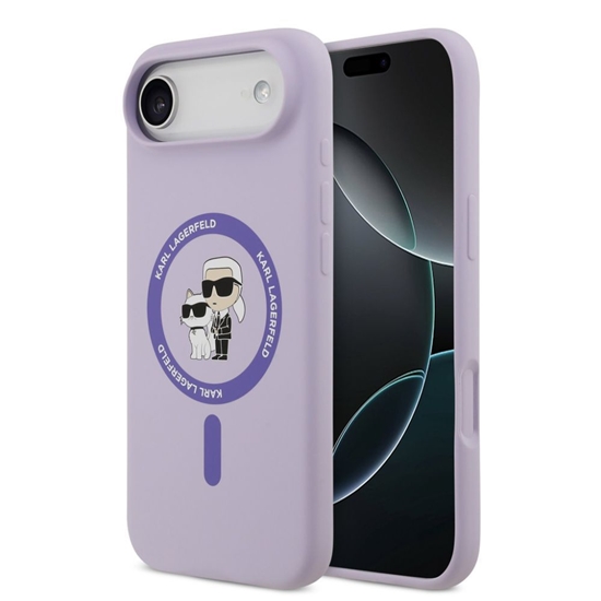Изображение Karl Lagerfeld Liquid Silicone Karl and Choupette MagSafe Case for Apple iPhone 17 Air