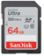 Изображение Karta SanDisk Ultra SDXC 64 GB Class 10 UHS-I/U1  (SDSDUN4-064G-GN6IN)