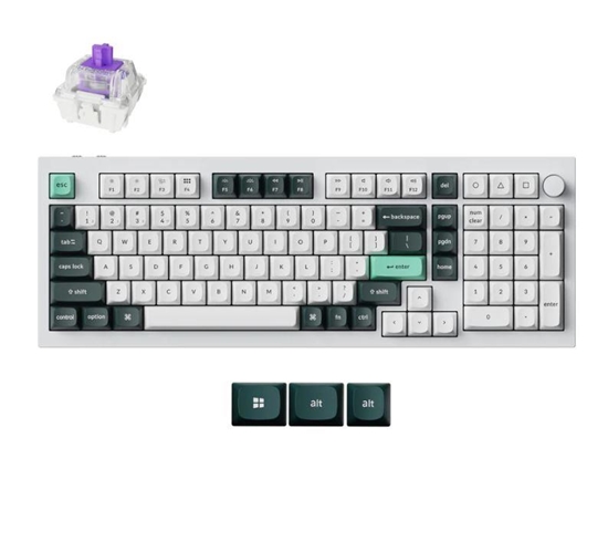 Picture of KEYBOARD WRL Q5 HE RGB/SHELL WHITE Q5H-P1 KEYCHRON