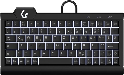 Изображение Keysonic KSK-3010ELC (DE) tastatūra Mājas USB QWERTZ Vācu Melns