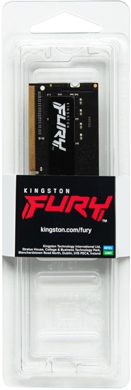 Изображение Kingston Technology FURY Impact, 4 GB, 1 x 4 GB, DDR3L, 1600 MHz, 204-pin SO-DIMM, Black