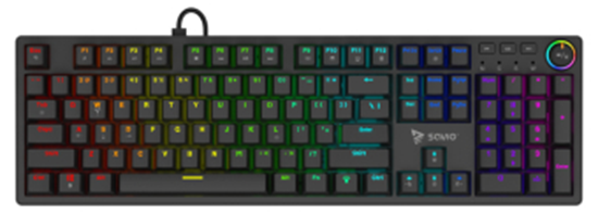 Изображение Klaviatūra Savio Styx Mechanical keyboard Blue Outemu