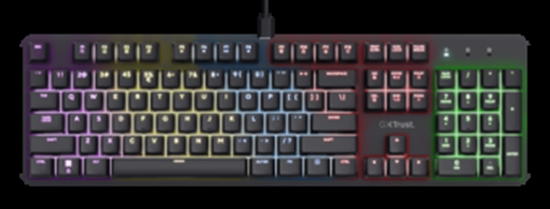 Изображение Klaviatūra Trust GXT 871 Zora Black