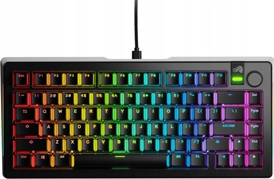 Изображение Klawiatura Glorious PC Gaming Race Glorious GMMK 3 Pro 75 % Custom Gaming-Tastatur - Pre-Built, ANSI (US), Fox Switches, schwarz