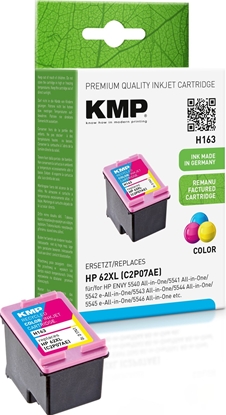 Attēls no KMP H163 ink cartridge 3-colours compatible with HP C2P07AE 62 XL