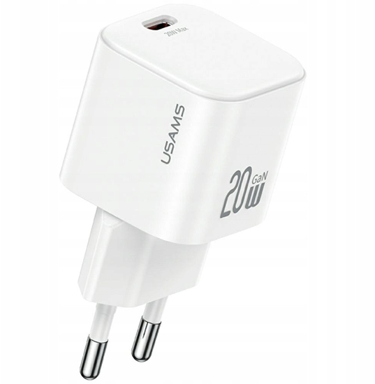 Picture of Ładowarka sieciowa 20W 1xUSB-C + kabel USB-C Biała 