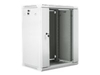 Picture of Lanberg Rack Wandschrank 19" 15U/600X450 Glastür grau
