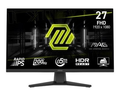 Attēls no LCD Monitor|MSI|MAG 272F|27"|Gaming|Matte|Panel IPS|1920x1080|16:9|200Hz|0.5 ms|Colour Black|MAG272F