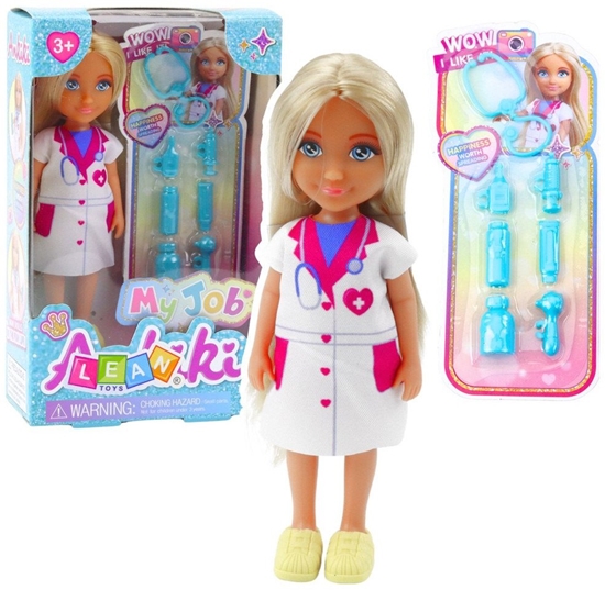 Picture of LeanToys Zestaw Mini Laleczka Ankiki Lekarz Z Akcesoriami Do Leczenia