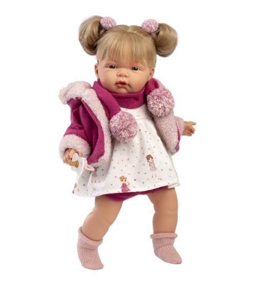 Изображение Lelle Joelle 38 cm, raud, runā, ar mānekli, mīkstais ķermenis Spānija LL38364