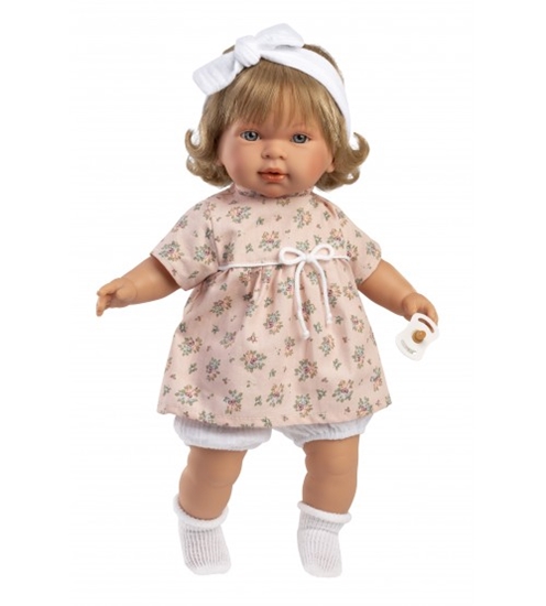 Изображение Lelle meitene Carla 42 cm (raud, saka: mama, papa) Spānija LL42164