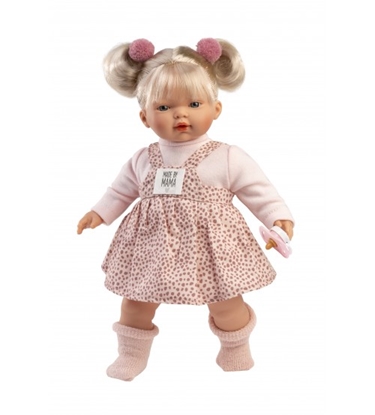Attēls no Lelle Roberta 33 cm, raud, runā, ar mānekli, mīkstais ķermenis Spānija LL33158