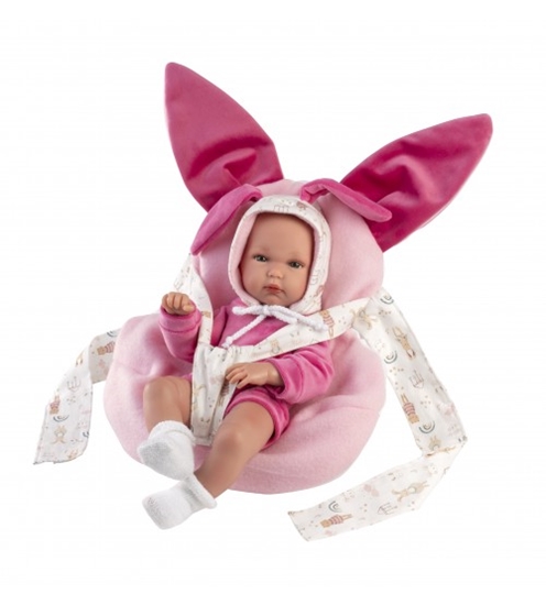 Изображение Lelle zīdainis Bimba meitene ar sedziņu un mānekli (vinila ķermenis) 35 cm Spānija LL63506