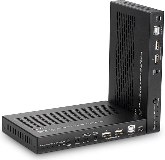 Изображение Lindy 100m Cat.6A HDMI 4K60, Audio, IR & RS-232 HDBaseT 3.0 KVM Extender
