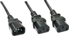 Picture of Lindy 1m C14 to 2 x IEC C13 Extension Cable