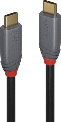 Attēls no Lindy 2m USB 3.2  Type C to C Cable, 20Gbps, 100W PD, Anthra Line