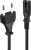 Picture of Lindy 30421 power cable Black 2 m CEE7/16 C7 coupler