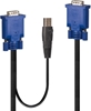 Picture of Lindy 32187 KVM cable Black, Blue 3 m