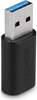 Picture of Lindy 41904 cable gender changer USB 3.2 Type A USB 3.2 Type C Black