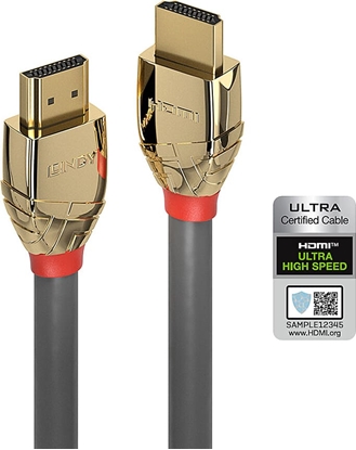 Attēls no Lindy 5m Ultra High Speed HDMI Cable, Gold Line