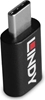 Picture of Lindy 71265 kabeļu spraudņu pāreja USB Type C Melns