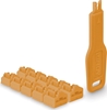 Изображение Lindy RJ45 Port Locks Orange, 10x + 1 Key