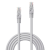 Picture of Lindy RJ-45/RJ-45 Cat6 5m networking cable Grey U/UTP (UTP)