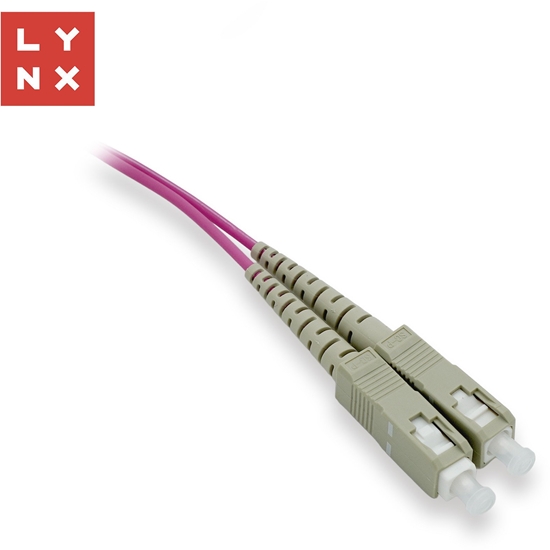 Изображение LYNX duplexní patch kabel MM, OM4, SC/SC, 50/125µm, 15m